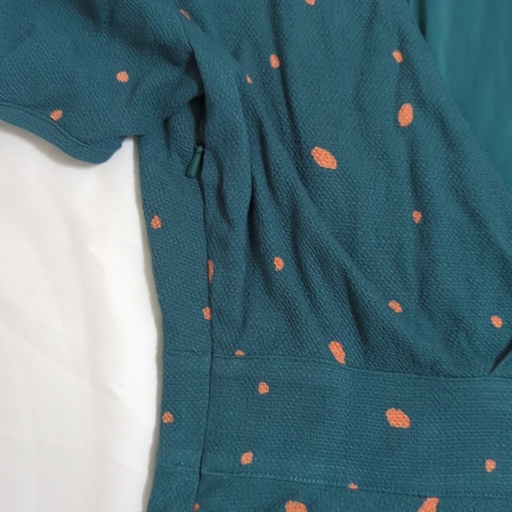 NWT Free People Abbie Reversible Mini Dress, Color Green Combo Size 2 - Picture 10 of 16